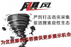 如何抵挡百度飓风新算法，采集站的出路